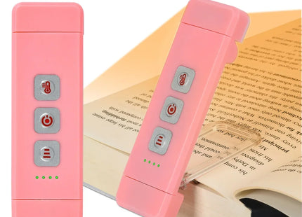 Clip-on Bookmark Book Light With Timer USB Rechargeable