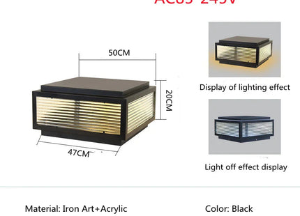 Outdoor LED Solar Door Lamp Waterproof