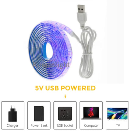 USB LED Strip Light with Switch Decoration Waterproof Tape