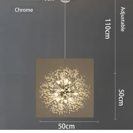 Modern Sky Star Fireball Crystal Pendant LED Lighting