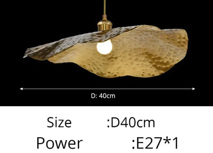 Lotus Leaf Chandelier Kitchen Retro Creative Light