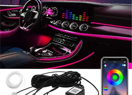 Led Car Interior Atmosphere Ambient Lights 6/8m RGB