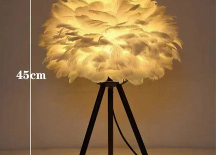 Feather LED Table Lamp | Designer Bedside Light UK
