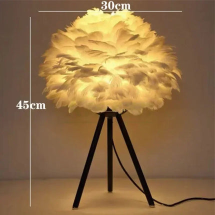 Modern Simple Feather LED Table Lamp