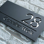 Black silver / 15x28cm (6x11in)