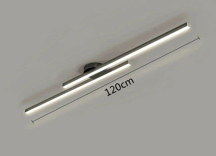 Long Aluminium LED Ceiling Light Modern Creative Design