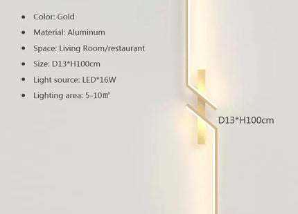 LED Wall Lamp Modern Minimalist Strip Wall Decor Lights