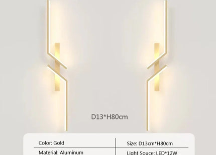 LED Wall Lamp Modern Minimalist Strip Wall Decor Lights