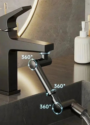1080° Universal Rotation Faucet Extender Sprayer Head Two-mode Multi-function Faucet Robotic Arm Kitchen Bathroom Accessories