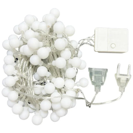 10M 220V Power Ball LED String Lights For Decoration