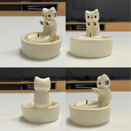 Cat Shaped Aromatherapy Candle Holder