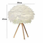 White feather / Golden legs / Australian plug