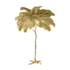 khaki / Gold lamp body / H170cm 45 feathers