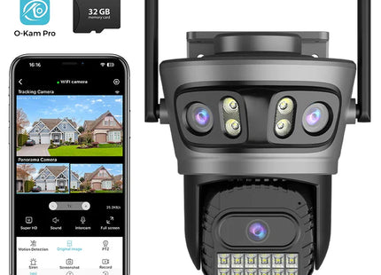 Camera Outdoor Auto Tracking Multi Screens 5X Digital Zoom PTZ Security Protection