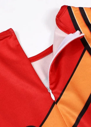 Boys Japanese Ninja Onesie Play Costume Printed Green Cartoon Anime Mask Costume Japanese Samurai Fork Halloween Dress Up Party