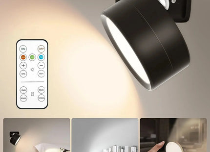 LED Wall Mounted Lights with Remote Wireless