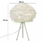 White feather / White legs / Australian plug