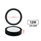 12W Black / Natural White 4000k