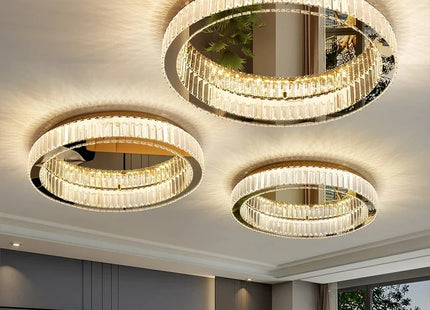 Modern Gold Crystal  Ceiling Chandelier  Led Indoor Lighting Decor