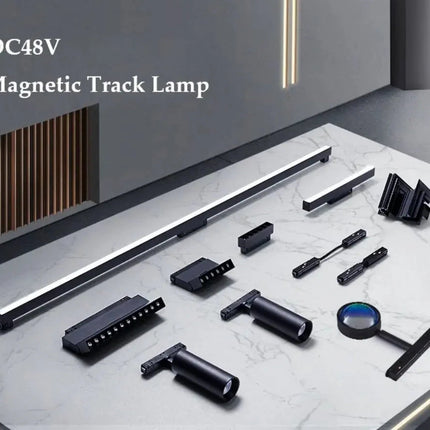 Modern Embedded Flexible Linear Fixture LED Spotlight DC48V Ceiling Indoor Light