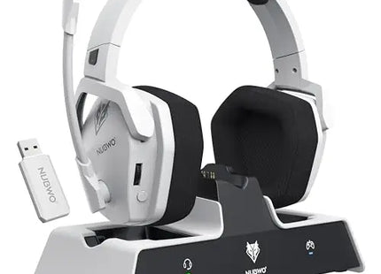 NUBWO G06 Pro Wireless Gaming Headset with Charging Station for Headset and PS5 Controller