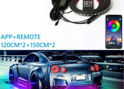 Car Charssis Flexible LED Strip Light LED Underbody Remote