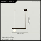 Black 1 head / White glass / Warm Light