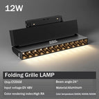 FoldGrilleSpot12w / Warm Light 3000k