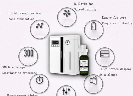 Scent Machine Aroma Diffuser Wall Mounted Hotel 160ML Aroma With Fan Inside