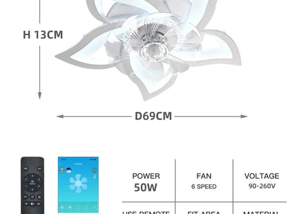 Modern Led Ceiling Fan Lamp