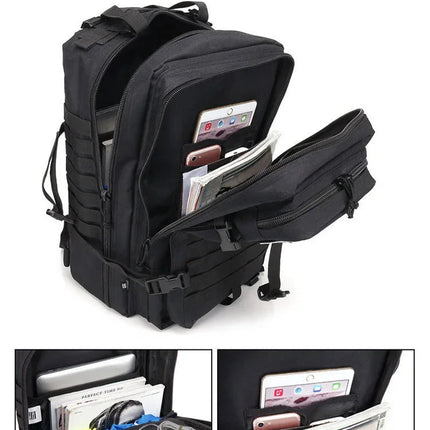 QT&QY 30/50L Tactical Backpacks Man Traveling Bags Survival Outdoor 3P Assault Pack EDC Molle Pack hiking Trekking Hunting Bag