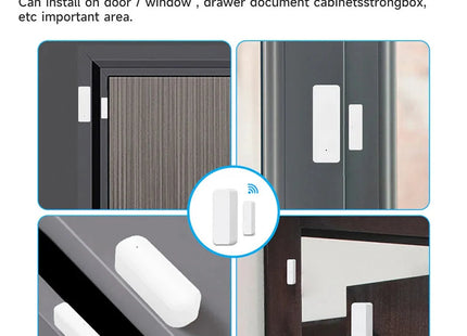 Wireless Door Detector Door Open / Closed Alarm System for Alexa Google