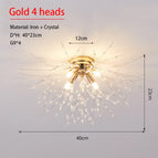Gold 4 heads / Warm White / 220V