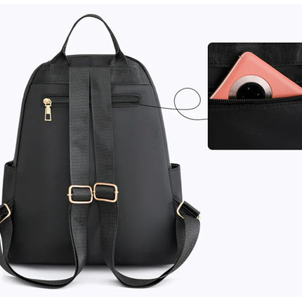 Fashion Bagpack Women High Quality Nylon Backpacks Female Big Travel Back Pack Large School Bags for Teenage Girls Shoulder Bag