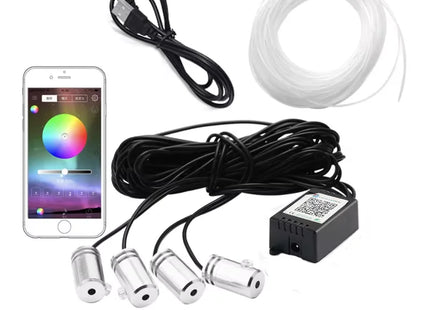 Led Car Interior Atmosphere Ambient Lights 6/8m RGB