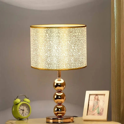 Modern Table Lamp Living Room Silver Gold