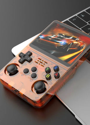 128GB Open Source R36S Video Game Console Linux System 3.5 Inch IPS Screen Orange Portable Pocket Video Player 64GB best Games