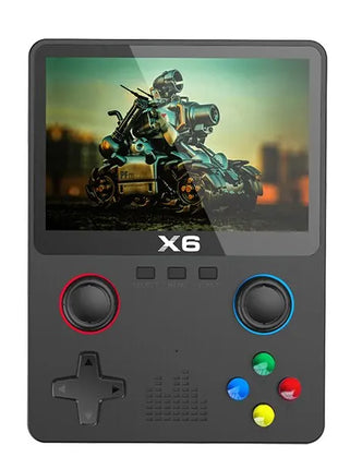 2023 New X6 3.5Inch IPS Screen Handheld Game Player Dual Joystick 11 Simulators GBA Video Game Console for Kids Gifts