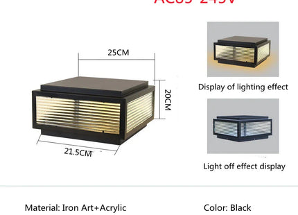 Outdoor LED Solar Door Lamp Waterproof