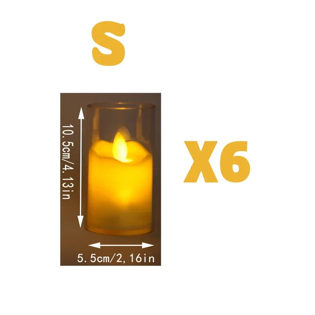 6Pcs Led Flameless candles
