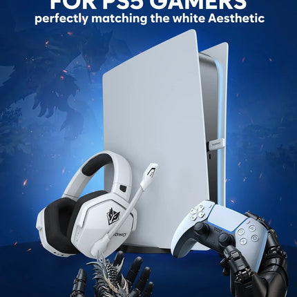 NUBWO G06 Pro Wireless Gaming Headset with Charging Station for Headset and PS5 Controller