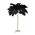 Black / Gold lamp body / H170cm 45 feathers