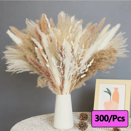 300pcs Rabbit Tail Grass Flower Bouquet