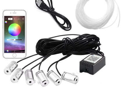 Led Car Interior Atmosphere Ambient Lights 6/8m RGB