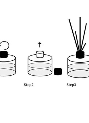 100Pcs Reed Diffuser Sticks Set 3mm 8inch Fiber Reed Diffuser Sticks Fragrance for Bedroom Office Bathroom Home