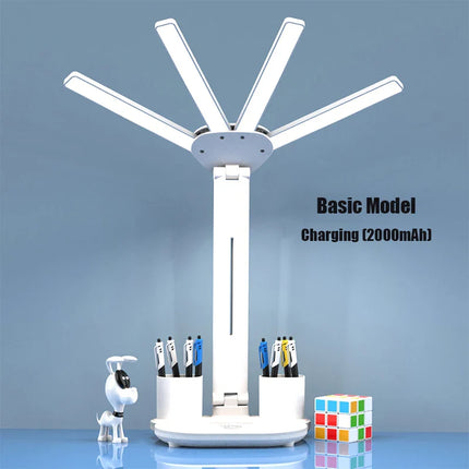 3in1 Multifunction Table Lamp LED Four-headed Folding