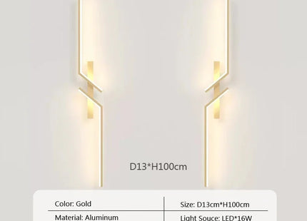 LED Wall Lamp Modern Minimalist Strip Wall Decor Lights