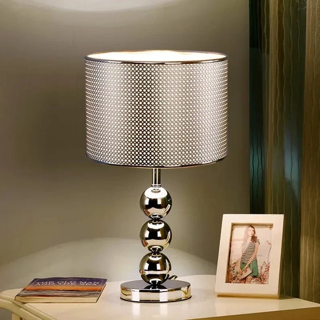 Modern Table Lamp Living Room Silver Gold