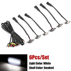 6Pcs Smoked White
