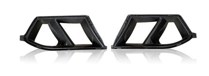 Dry Carbon Fiber Front Bumper Air Duct Vent Trim Replacement for BMW